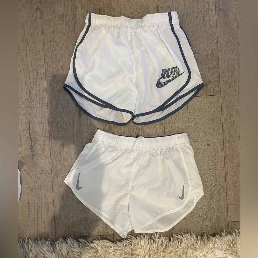 Nike run shorts-2 pairs excellent condition xs